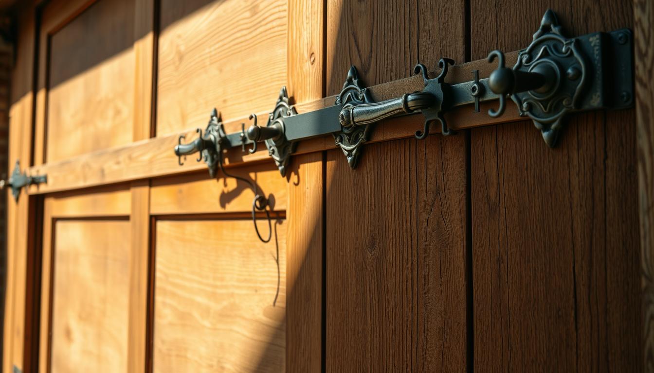 rustic garage door hardware